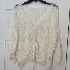 POL Ivory Knit Pullover Sweater